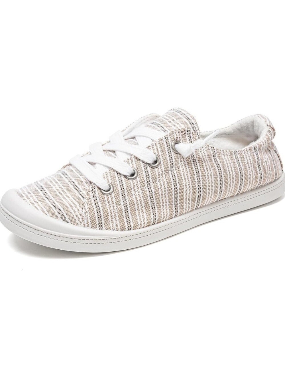 NWT FUNKYMONKEY Women's Canvas Slip-On Sneakers, Low Top Casual Tennis Shoes